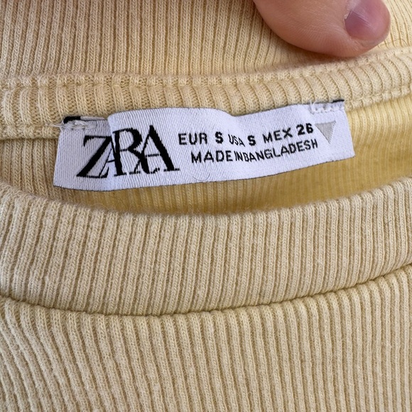 Yellow Ruffle Sleeve Top - Picture 2 of 3